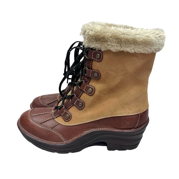 NWOB Bionica Leather Rosemount Waterproof Shearling Lined Winter Snow Boots - Picture 2 of 11